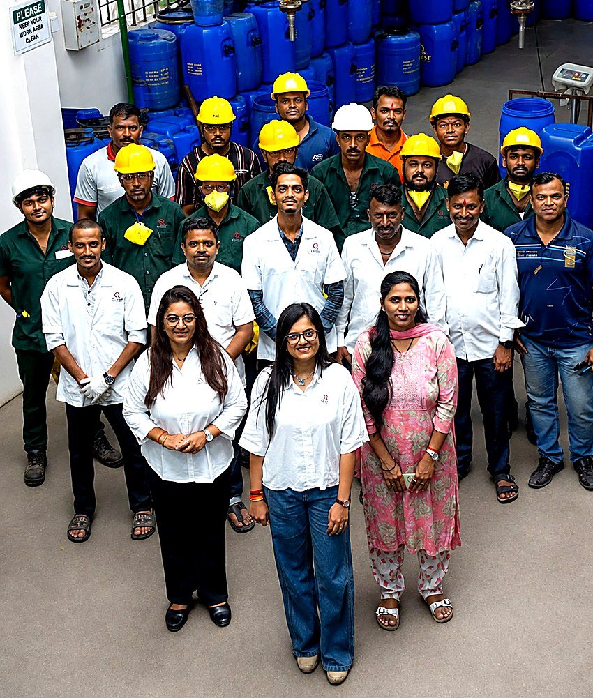 The entire Quest Performance Additives team at the plant