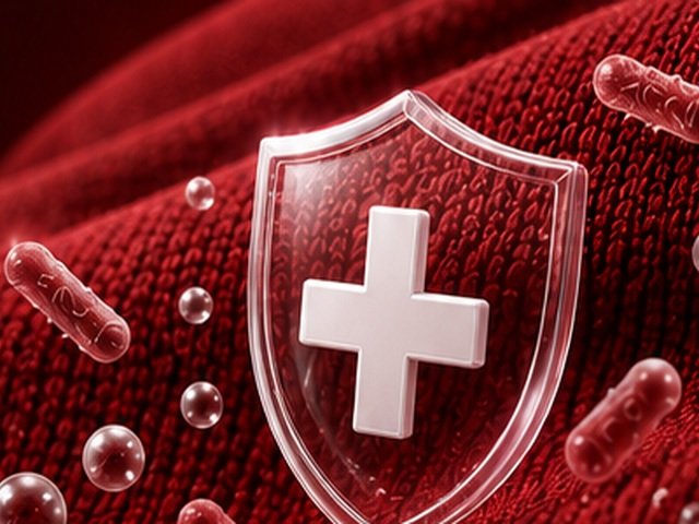 Quest Saniguard antimicrobial shield protection on fabric
