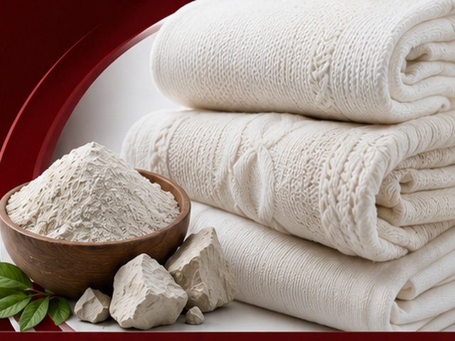 QuestCare Q9 mineral bleaching powder and finished fabric